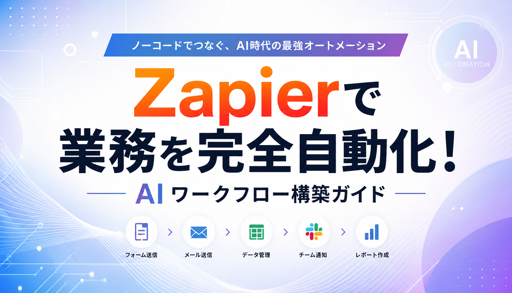 Zapierで業務を完全自動化！AIワークフロー構築ガイド